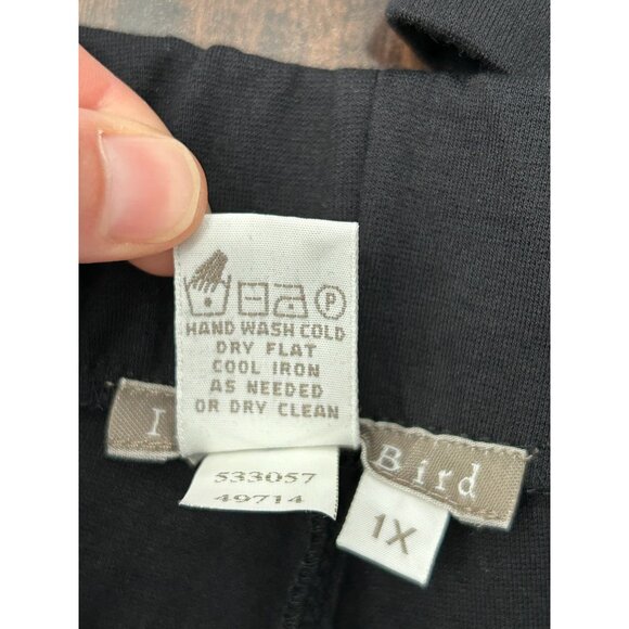 Isabella Bird Womens Black Pleated Stretch Pants SZ Extra Large - Picture 5 of 7